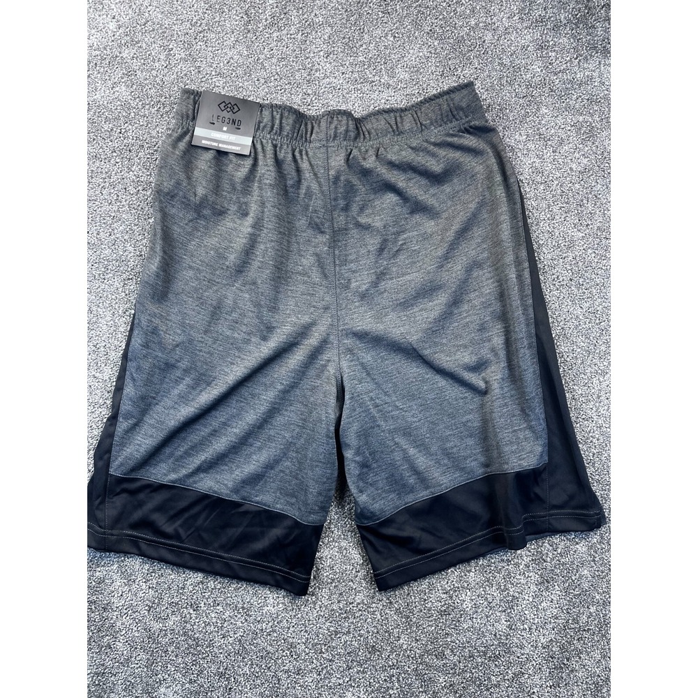 Legend Shorts Mens M Performance Active Fit Elastic Smoke Heather Waist Gray NWT - Picture 12 of 12